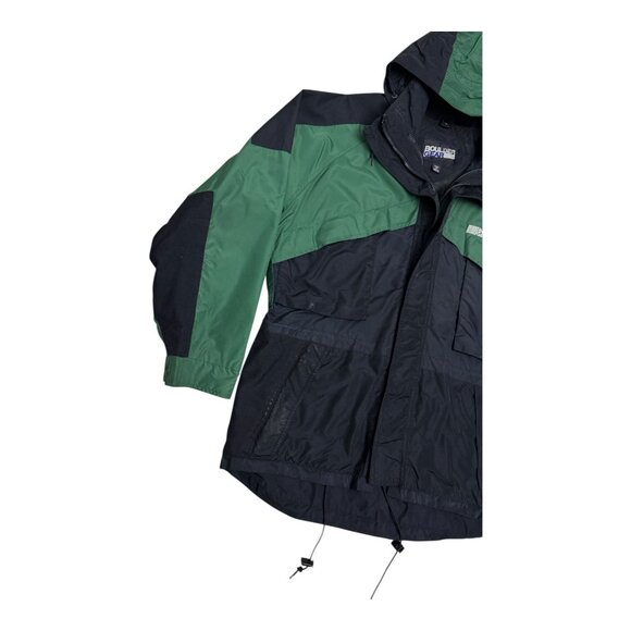 VINTAGE BOULDER GEAR Waterproof Vintage 90s Green Windbreaker Jacket Mens Small - Picture 7 of 7